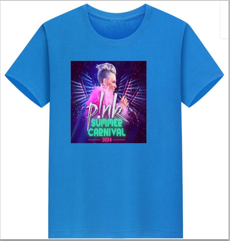 Pnk Cropped T Shirt Summer Carnival Tour Pink Tour Iconic Pnk Merch Tshirt Aesthetic Clothes Oversized T Shirt Tops