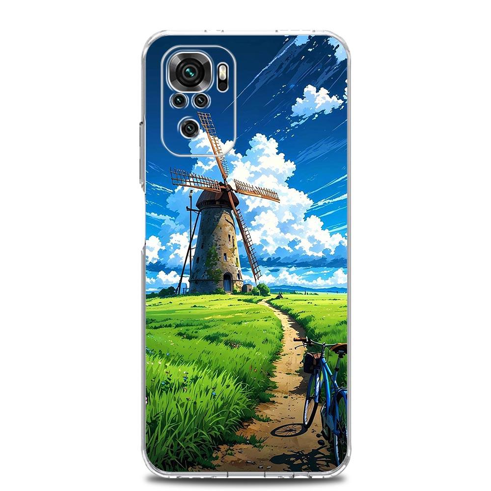 Japanese Landscape Soft TPU Phone Case For Xiaomi Redmi Note 15 14 13 12 4G 10 11 Pro Plus 5G 14C 13C 12C 10C 9A Cover
