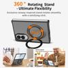 Skin Feel Rotating Holder Magnetic Phone Case For Galaxy Z Fold8 Ultra 5G, Matte PC TPU Shockproof Anti-Scratch Protective Cover