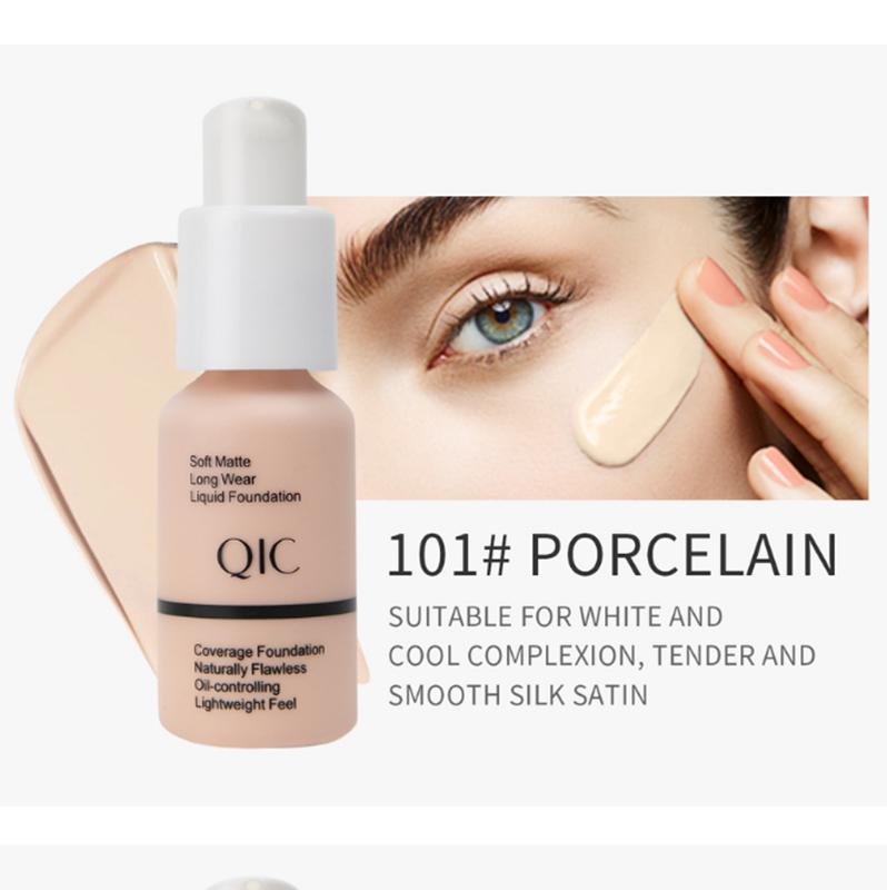 Fond de teint liquide mat en bouteille, correcteur de teint, anti-sébum, imperméable, longue tenue, hydratant, base de maquillage longue durée