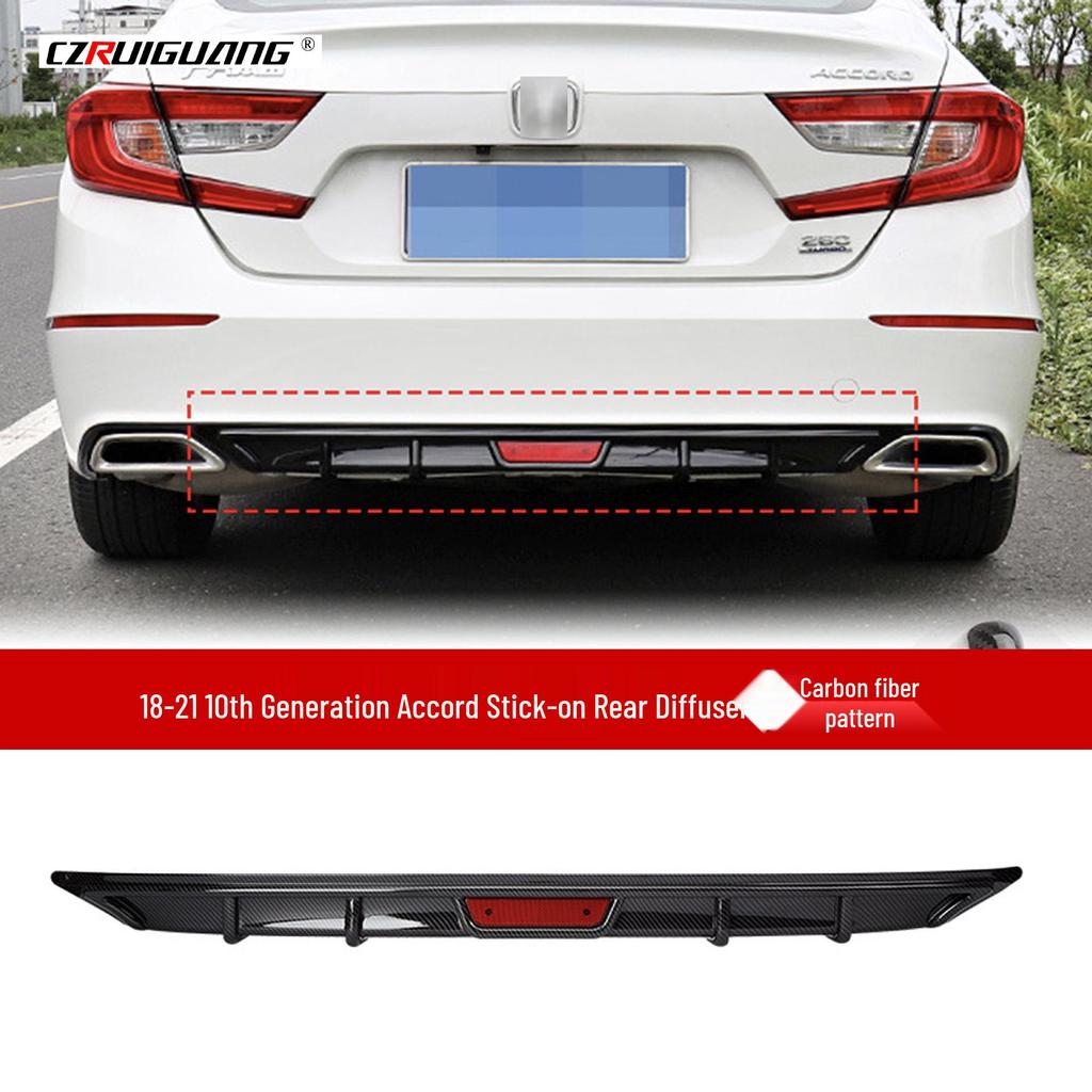 10e Generatie Accord Inspire Voorlip, Sideskirts, Achter- & Boven Spoilers, Louvers & Voorste Splitter Kit