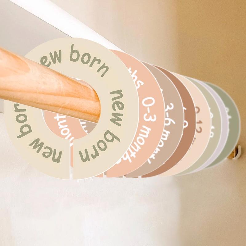 Double-Sided Baby Wardrobe Dividers - 9CM Outer, 4CM Inner