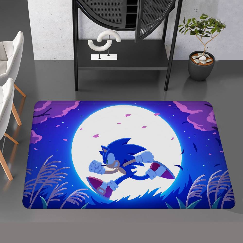 Game S-Sonic Movie Floor Mat Rectangle Anti-slip Home Soft Badmat Front Door Indoor Outdoor Mat Welcome Doormat