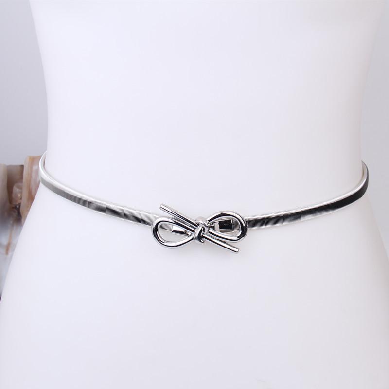 

Металлический пружинный пояс Женское платье Рубашка Свитер Эластичный Эластичная цепочка на талию Пояс