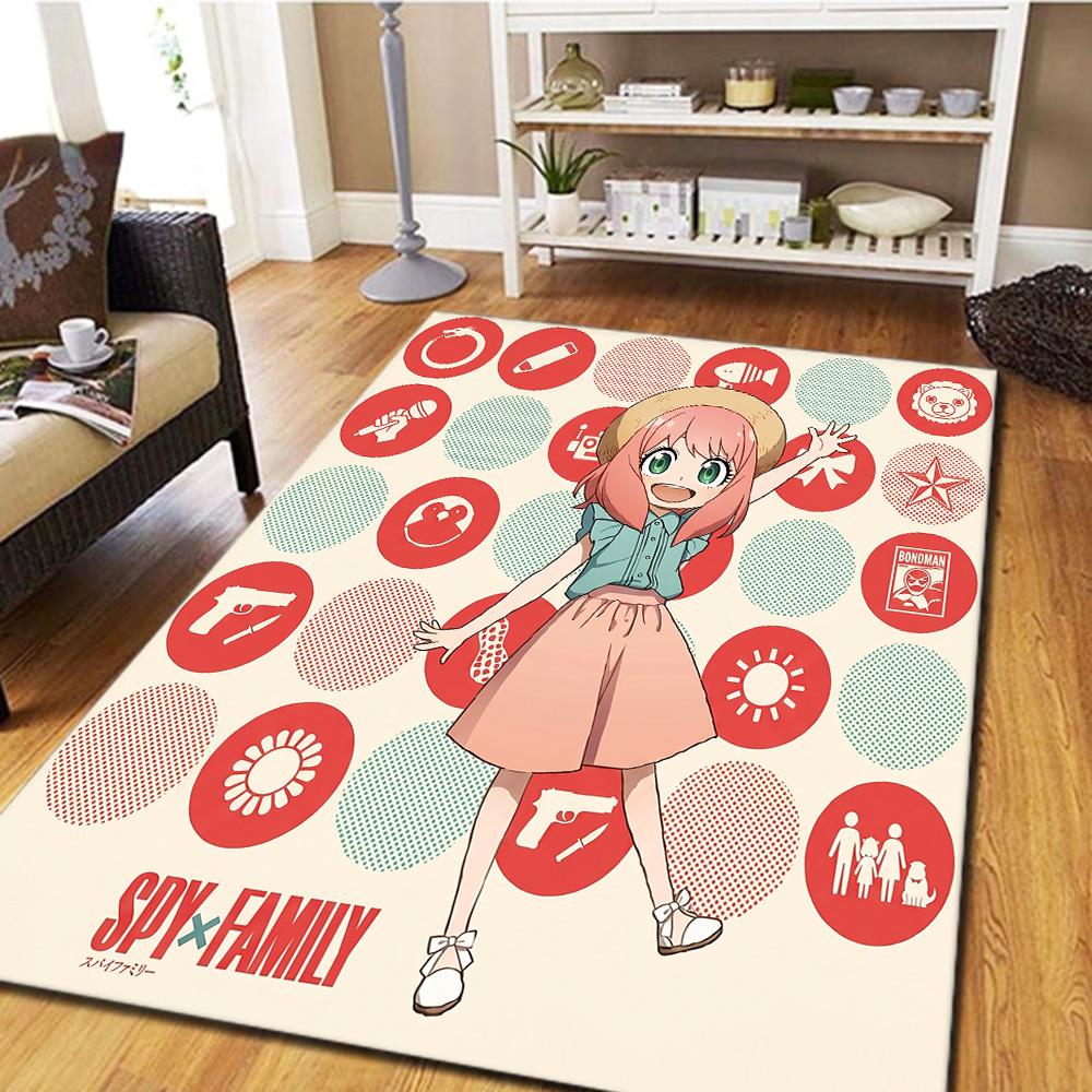 SPY×FAMILY Carpet Floor Mat Home Room Decor Gamer Bedroom Washable Non Slip Large Area YUN6512