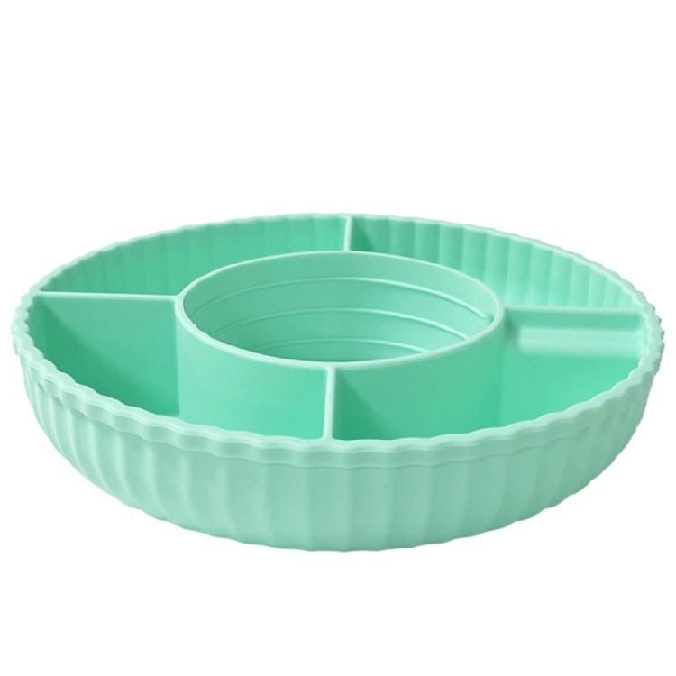Spill proof Snacks Plate with Cover Practical Snacks Storage Container Cup Plate
