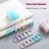 20Pcs Plastic Loose Leaf Rings 15mm Notebook Binding Rings  Binding Stationery