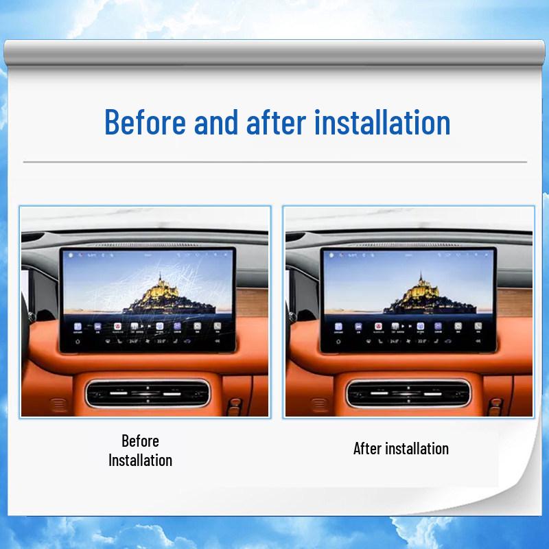 Gehärtete Folie für Trumpchi S9 Navigationsbildschirm & Innenraumschutz für 25 Modelle