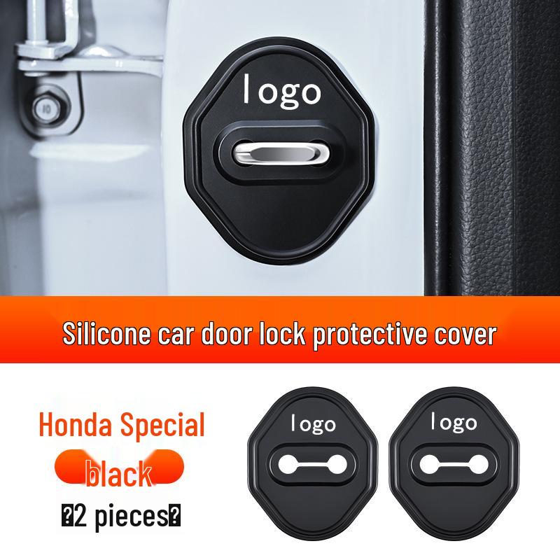 Honda Car Door Lock Buckle Cover for Civic, CRV, Elysion, Breeze, Binzhi, XRV, City Hatchback - Decorative Protection Cover.