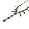 Les Trésors De Lily [E5722] - Designer Necklace 'Fleurettes' Navy