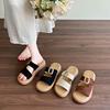 Thick-soled cool slippers women's new slippers half tray summer wear beautiful with skirt beach shoes