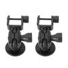 2pcs Mini Dash Camera Mount Bracket Dashboard Recorder Suction Cup 360 Degree Adjustable Universal(UShape Head )