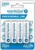 everActive AA Ni-MH Rechargeable Batteries 2600mAh 4-Pack EVHRL6-2600