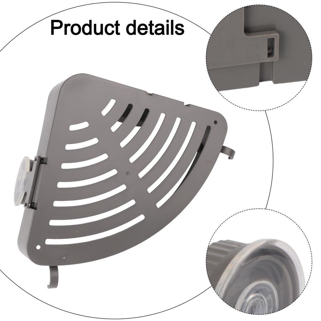 Compact Size Corner Shower Rack Suction Cup Holder