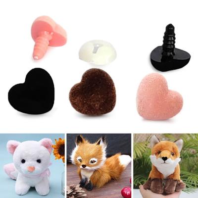 10pcs Bear Buttons Triangle Nose 12mm 15mm 18mm Doll Love Noses New Safety Parts