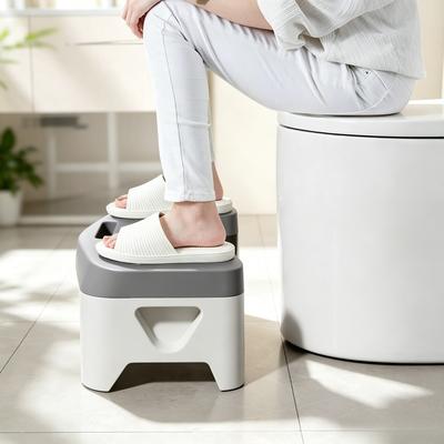 1Pc Anti‑Slip Thickened Toilet Step Stool, Squat‑Aid Footrest for Adults Kids Pregnant Women Bathroom Use