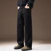 Men's Premium Black Loose Straight Jeans