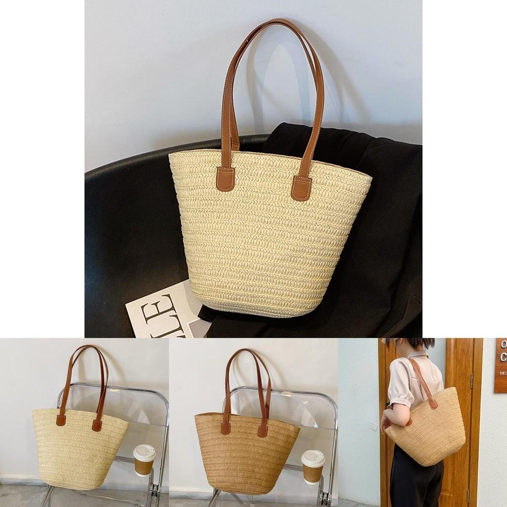 Fashionable 2023 Summer Simple Tote Bag Chic Street Style Retro Large Capacity