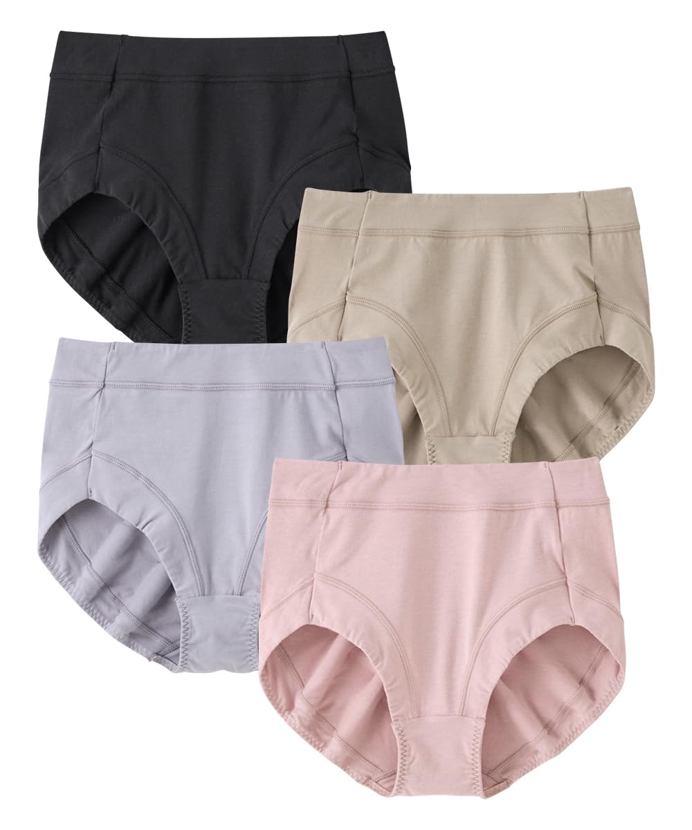 

Nissen Regular Hip Comfortable Stomach and Leg Cotton Blend Stretch Smoky Size 3L Women s Shorts, Wrap, Openings, Deep-Length Shorts, 4-Pack, Color,