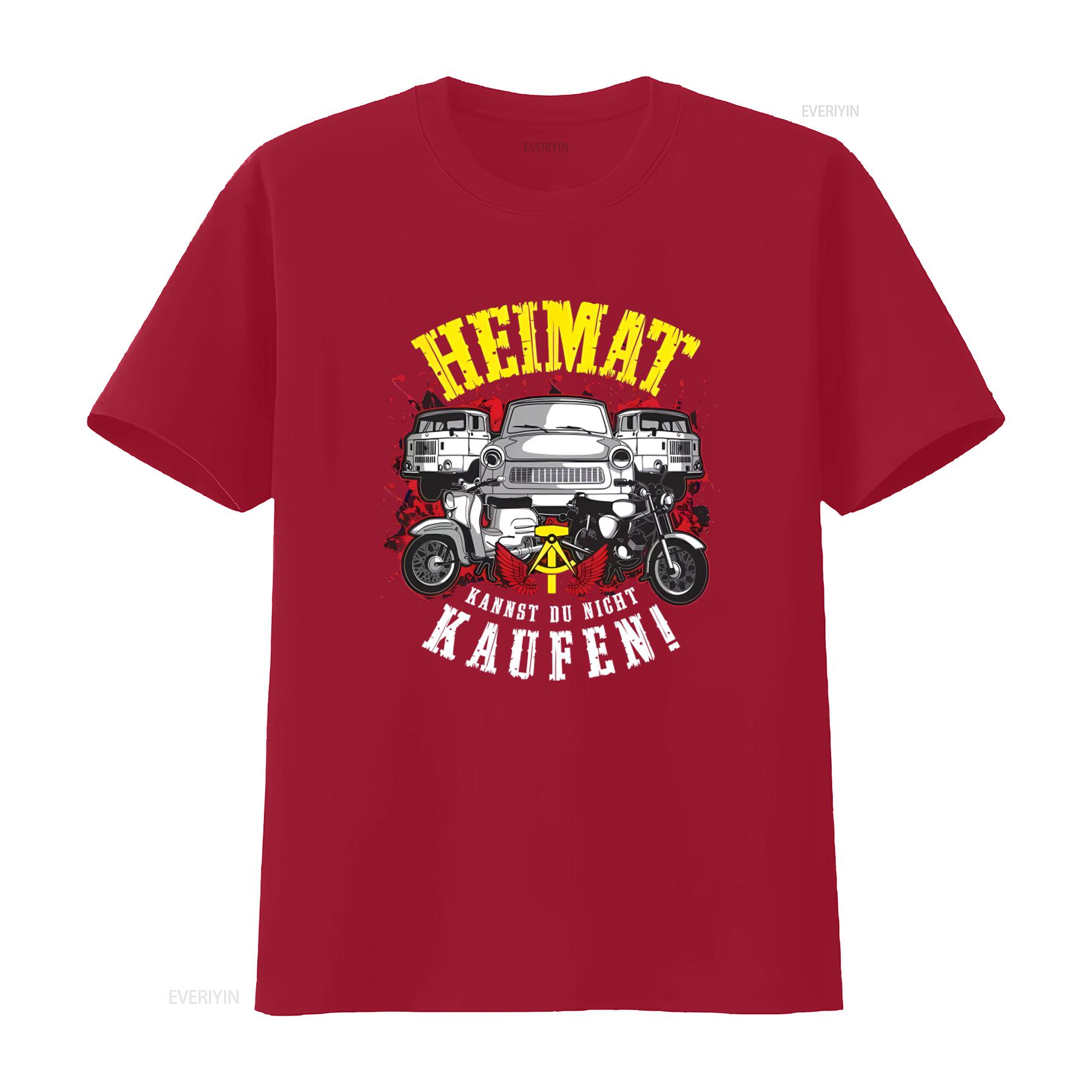 GDR Home Love T Shirt Retro Cars Motorbikes Print Sizes S 10XL East Germany NVA IFA W50 OSSI Style vintage Washed Casual S