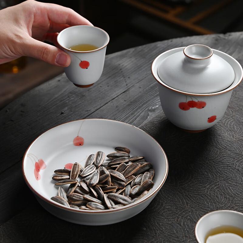 Junshiqian HA Ru Kiln Ceramic 10-Piece Kung Fu Tea Set