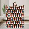 Puerto Rican Three Kings Flag Epiphany Blanket Reyes Magos Flannel Warm Throw for Chair Office Decoration