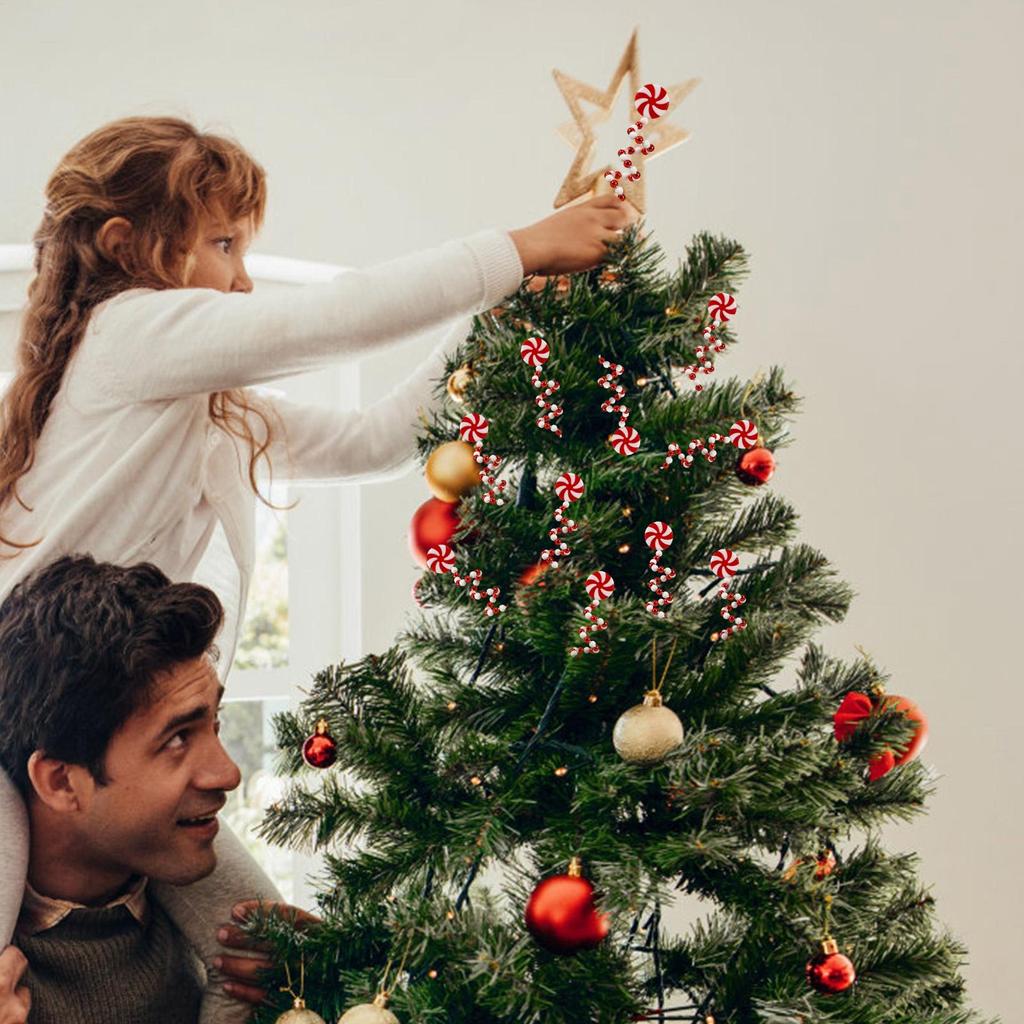 Christmas Tree Pick Decor Christmas Tree Candy Picks Decorations Festive Ornaments Winter Scene Layout For Hotel Dining Room