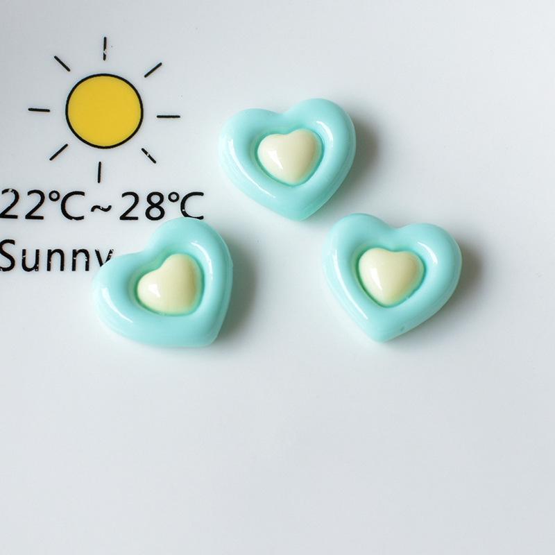 Love Star Double-Layer DIY Resin Accessories: Handmade Cream Style Hairpin & Mobile Case Decor