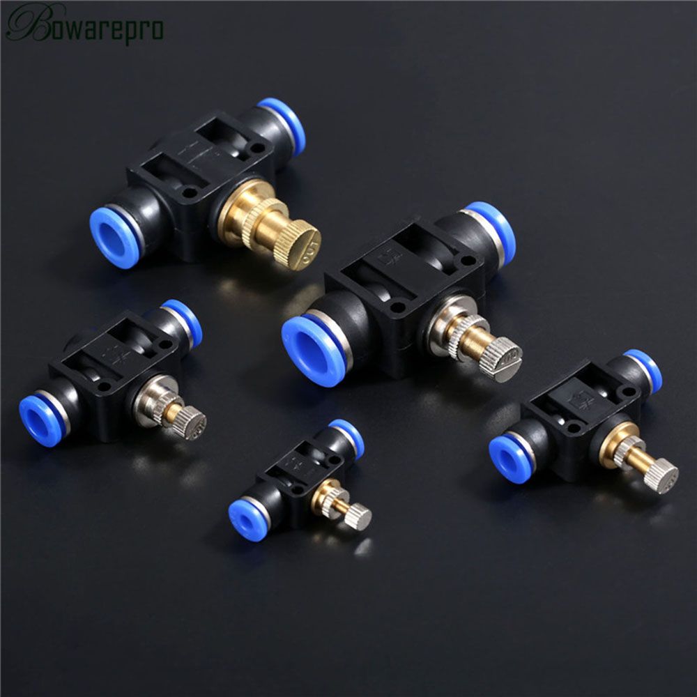 

Flow Speed Control Fittings Push In Airflow Regulator Throttle Joint Throttle Valve Pneumatic Valve 8