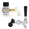 Home Brewery Beer Carbonation & Dispenser Combine Kit,Premium 0-60PSI Mini Co2 Regulator,Craft Beer Tap with Ball Lock Connector