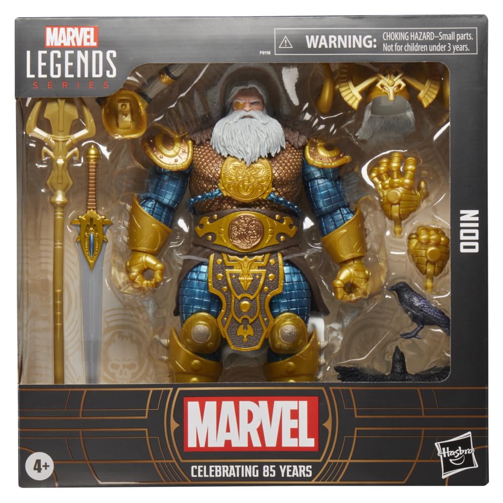 Hasbro Marvel Legends Series Deluxe Marvel 85th Anniversary Comics Collectible 15cm Scale Action Figure Authentic Odin, F9116,