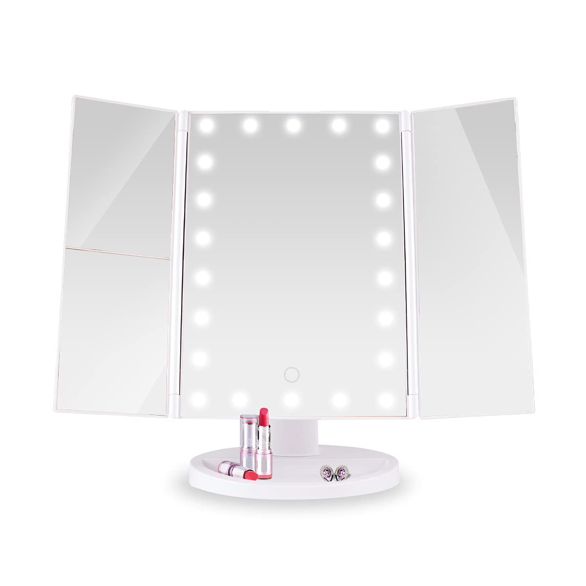 

Настольное зеркало для макияжа Actress 22 со светодиодной подсветкой Настольное зеркало для макияжа LED Beauty LED Увеличительное зеркало с подсветкой на батарейках USB Настольное зеркало Зеркало, Зеркало, Трехстороннее зеркало, Зеркало,