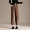 RAIN.CUN Women's 2024 Loose Brown High-Waist Harem Dad Jeans