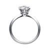 925 Silver Simple Engagement Wedding Rings for Women Fashion 1CT/2CT/ 3CT Cubic Zirconia Ring Bridal Jewelry Gift