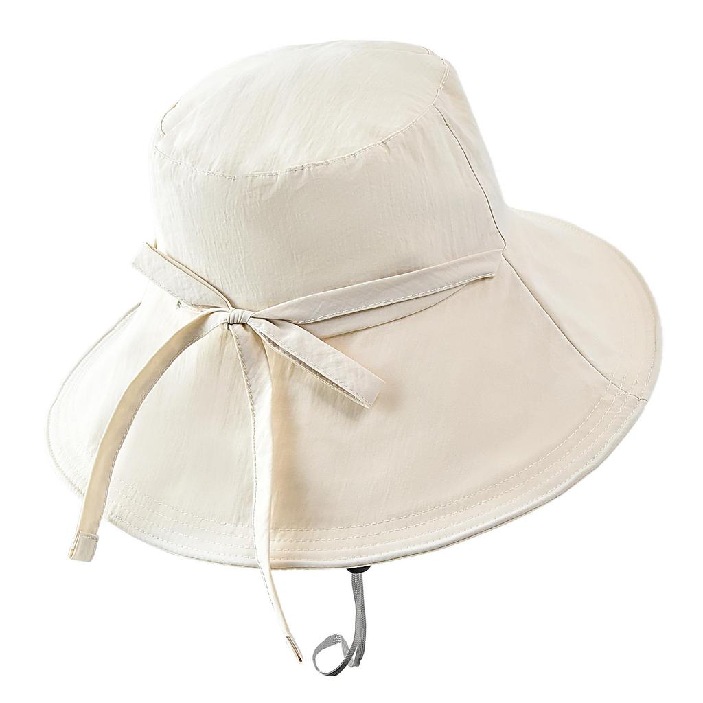 Damen Sommer-Sonnen-Eimerhut mit Schleife