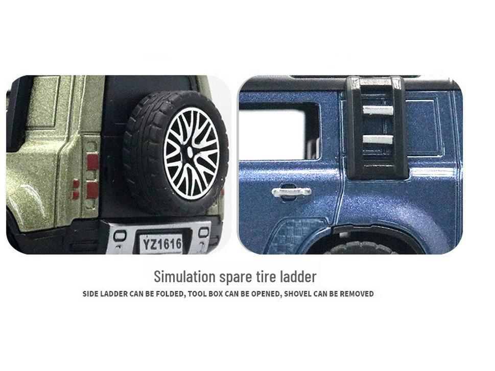 1:36 Legierung Viertüriges Geländewagenmodell Spielzeug für Kinder - Nachtmarktstand Ornament