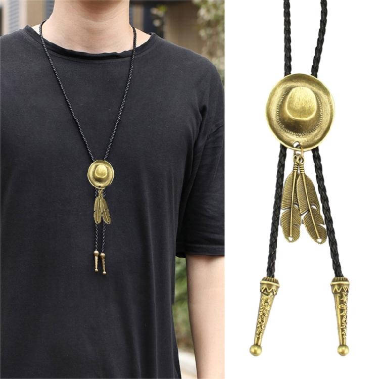 Cool Bolo Tie Necktie Western Cowboy Necktie Necklace Male Costume Accessory
