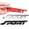 3D Metal Sport Logo Emblem Car Sticker Car Body Front Grill Badge Trunk Decal  Accessories