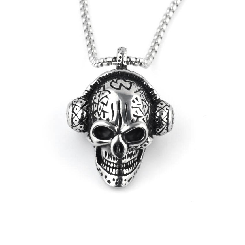 Trendy Hip Hop Street Dance Necklace Accessories Men's Nightclub Accessories Titanium Steel Necklace
