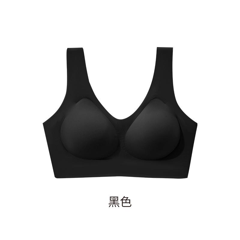 Naked close-fitting seamless vest, no steel ring, soft support, comfortable, high elastic, pull-up breast bra