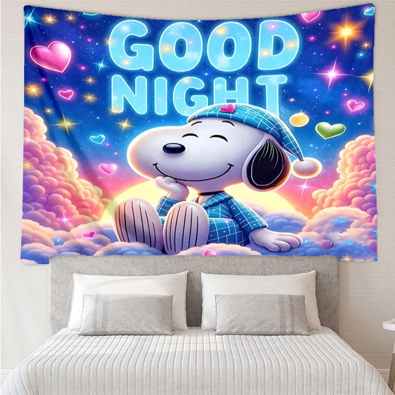 Cute Dog Dreams Under Stars Tapestry Hanging for Bedroom,Livingroom, Playroom,Decor Art Room Wall Tapestry Holiday and Birthday Gifts