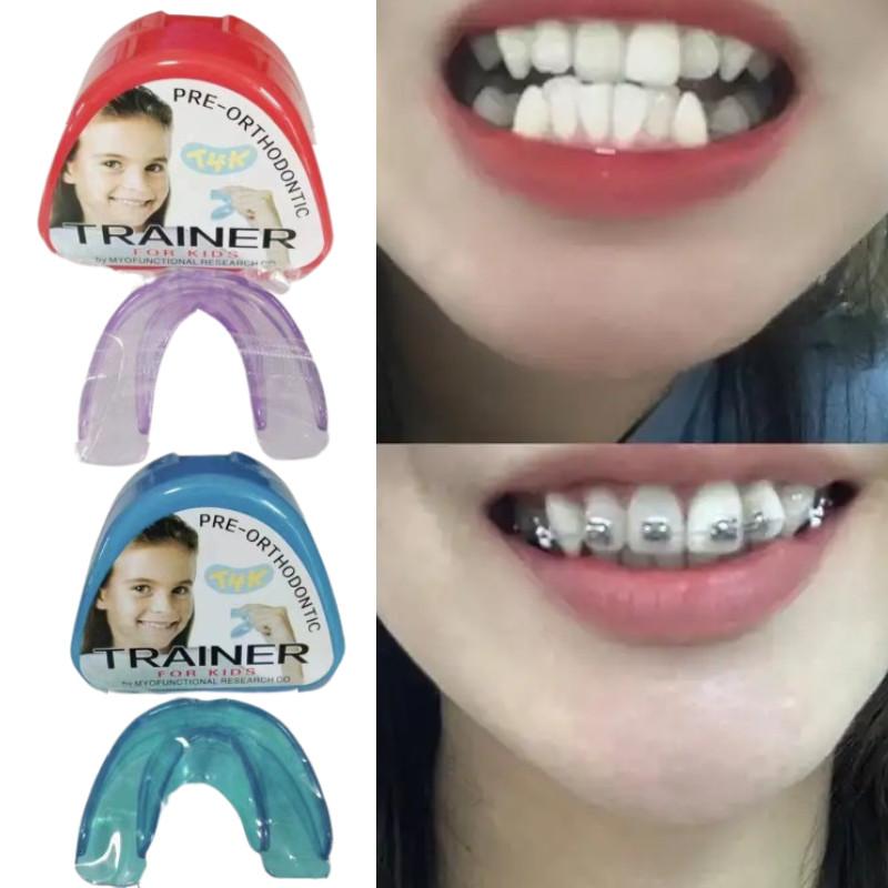 T4k Orthodontic Dental Retainer With Multicolor Silicone Guards Correction Teeth