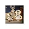 Plush Captain Teddy Bear Toy For Kids Soft Stuffed Animal Gift For Children