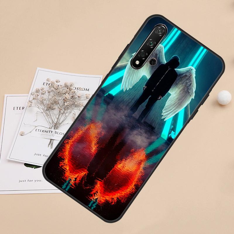 Devil Angel For Huawei Nova 12i 11i 8i 7i 3i 9 10 SE Y60 Y61 Y70 Y72 Y73 Y90 Y91 P20 P30 P40 Lite Case