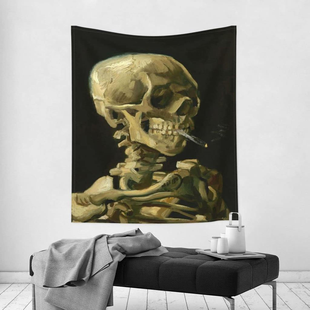 Tapestry Wall Hanging Art Home Decor The Kiss by Gustav Klimt Art Print Painting for Living Room Bedroom Bathroom Dorm