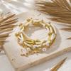 6Pcs/Set Boho Shell Starfish Stacked Bracelets for Women Imitation Pearl Beaded Elastic Bracelet Summer Ocean Jewelry Gift