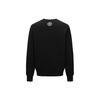 Evisu AW23 Seagull Letter Logo Patch Round Neck Pullover Regular Fit Sweatshirt Men sweatshirt Black 2EAGNM3SW5051XXFL