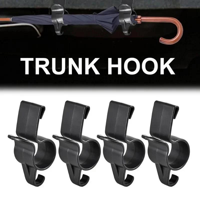1/4PCS Car Trunk Umbrella Holder Car Mobile Phone Accessories Mount Plant Towel Hook Auto Internal Storage Organizer Holders