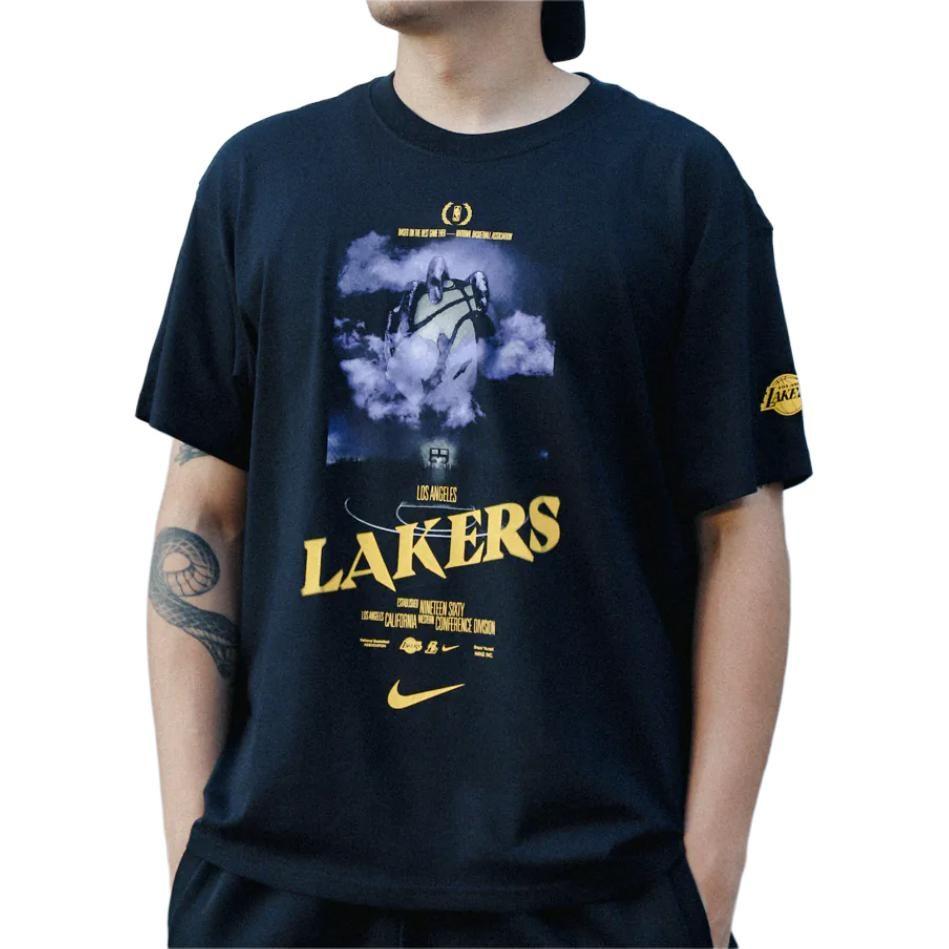 Nike X NBA CourtsideLos Angeles Lakers T Shirt Men's Black HJ2686-010