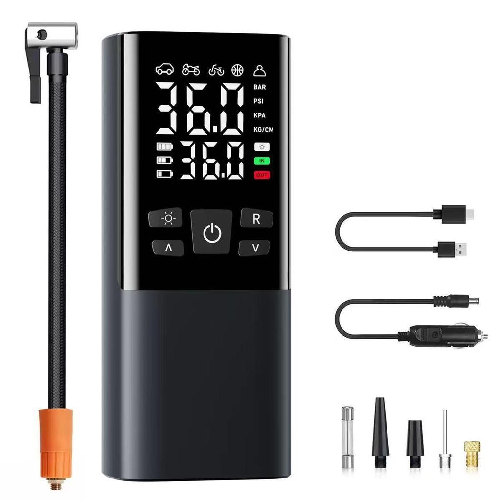 Portable Mini Wireless Car Tire Inflator with Digital Display
